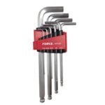 JUEGO DE LLAVES ALLEN BOLA 1/16" A 3/8" FORCE 9PZS 6394905 N°5093LBS