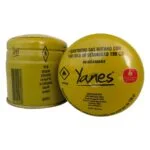 CARTUCHO GAS BUTANO CON VALVULA SEGURIDAD 190GRS YANES