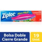 BOLSA GRANDE CON CIERRE ZIPLOC CAJA 19 UNID 26,8x24,1x6,6