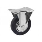 RUEDA GOMA CON BASE FIJA