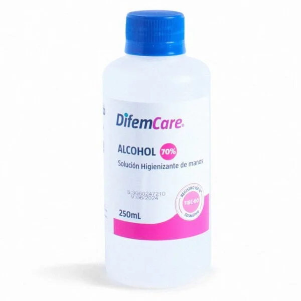 ALCOHOL AL 70% DIFEM HIGIENIZANTE MANOS X 250ML