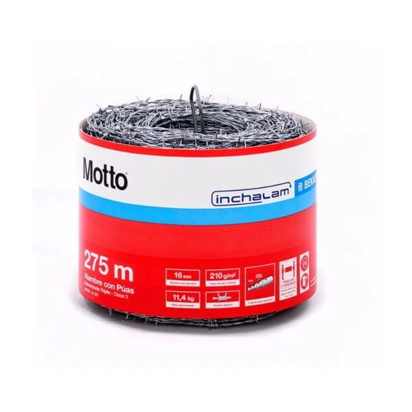 ALAMBRE PUAS MOTTO BWG 16 ROLLO 275 MTRS