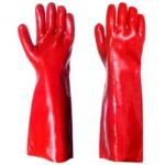GUANTE PVC ROJO LARGO 45 CMS