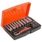 JUEGO DADOS LARGOS 1/4" 37 PZS BAHCO SL25L