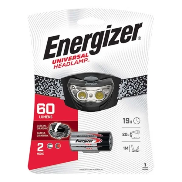 LINTERNA MANOS LIBRES 3 LED ENERGIZER AAA 60 LUMENS