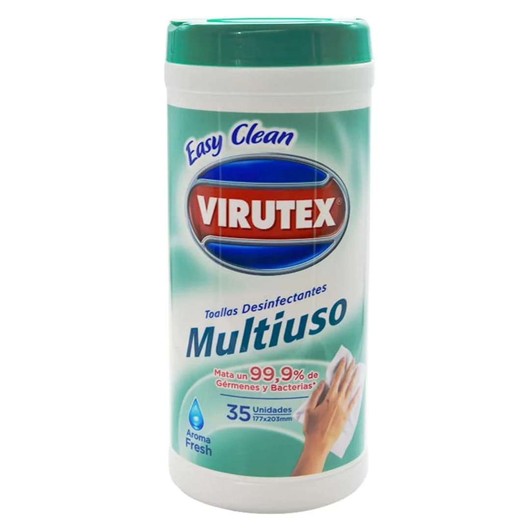 TOALLITAS DESINFECTANTES VIRUTEX MULTIUSO X35 - Imagen 1