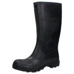 BOTA PVC NEGRA CON PUNTA Y PLANTA SEGURIDAD