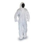 TRAJE FUMIGACION BLANCO TELA ALTO VOLUMEN