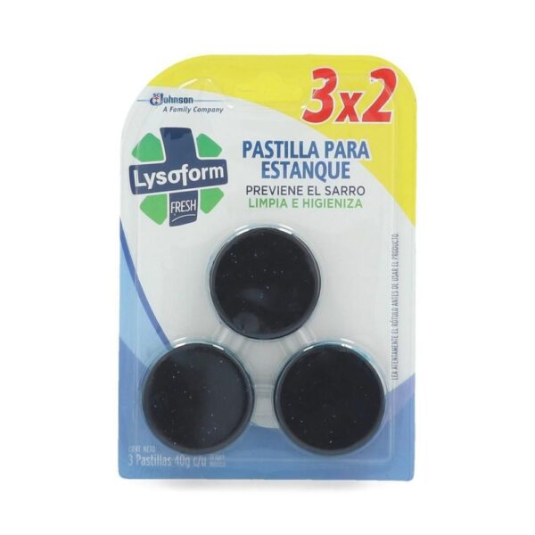 PASTILLA PARA BAÑO AZUL 3X2 LYSOFORM