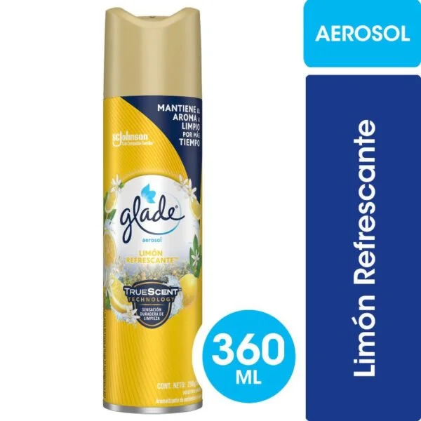 DESODORANTE AMBIENTAL SPRAY GLADE LIMON REFRESCANTE 360CC