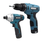 KIT LLAVE DE IMPACTO 1/4" + TALADRO ATORNILLADOR 10 MM 12V WESCO