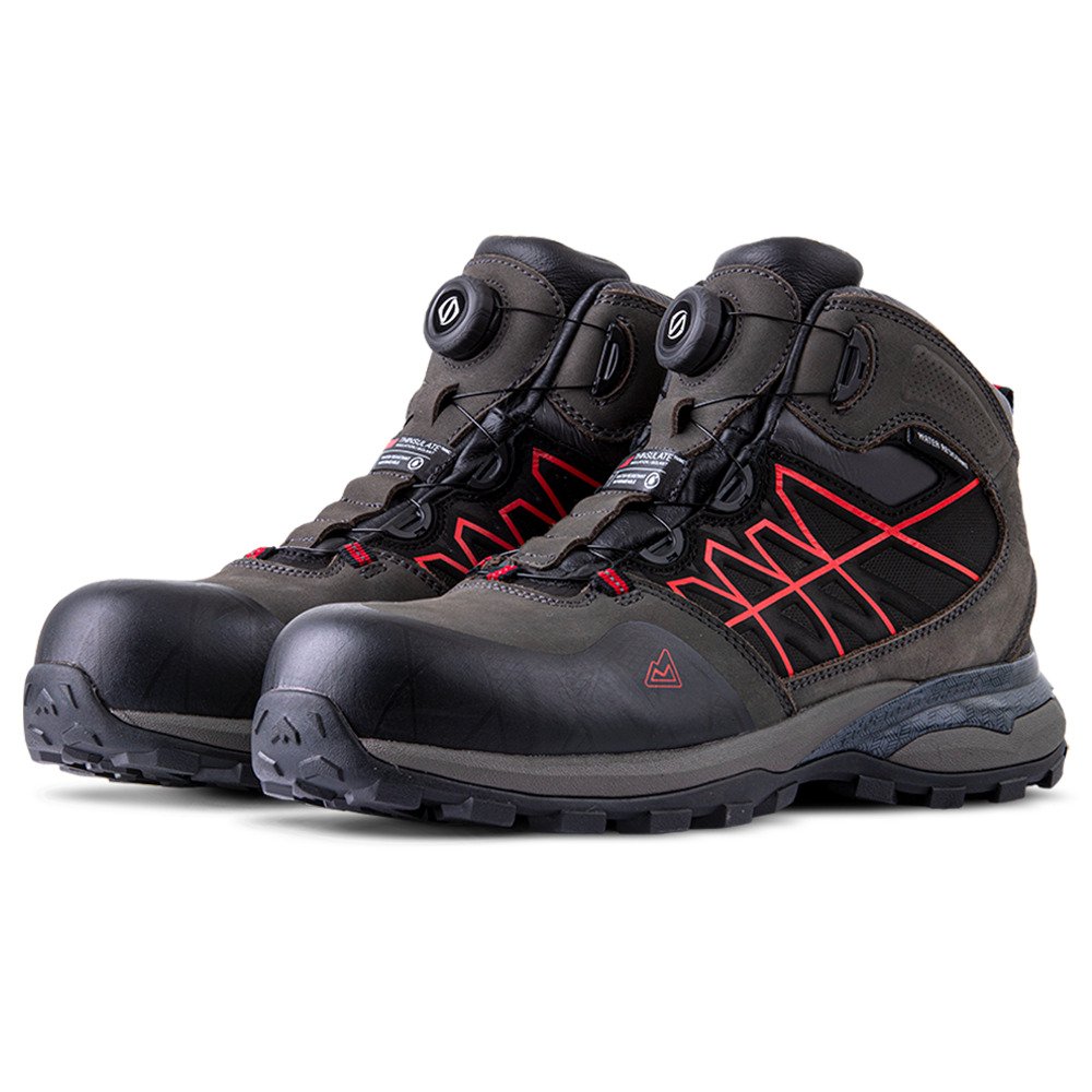 CHAMONIX_1 BOTIN SEGURIDAD CLIMBER CHAMONIX NEGRO/ROJO - Imagen 1